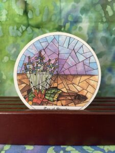 The tarot card the Ten of Swords.