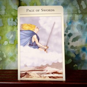 The Tarot Card the Page of Swords