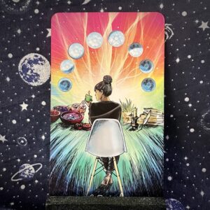 The tarot card, Eight of Pentacles