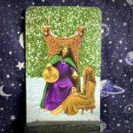 The tarot card, The King of Pentacles