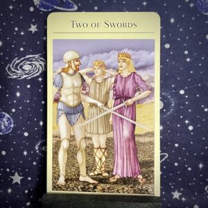 The Tarot card, The Two of Swords