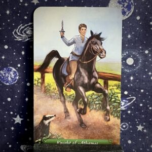 The tarot card the Knight of Swords